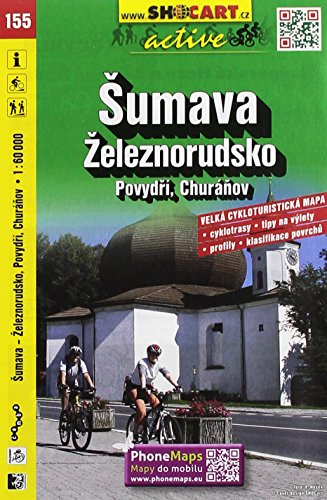 Šumava Železnorudsko, Povydří, Churáňov / Böhmerwald, Eisenstein (Radkarte 1:60.000) (SHOCart Radkarte 1:60.000 Tschechien, Band 155) von SHOCart