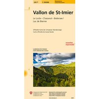 Swisstopo 1 : 50 000 Vallon de St-Imier