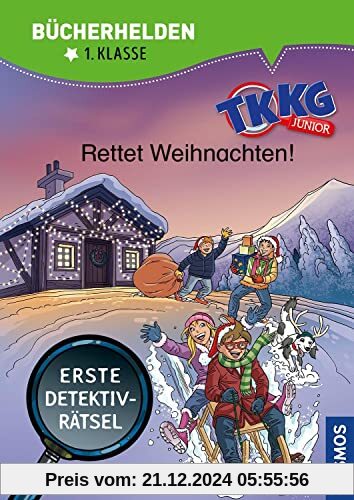 TKKG Junior, Bücherhelden 1. Klasse, Rettet Weihnachten!: Erste Detektivrätsel, Erstleser Kinder ab 6 Jahre