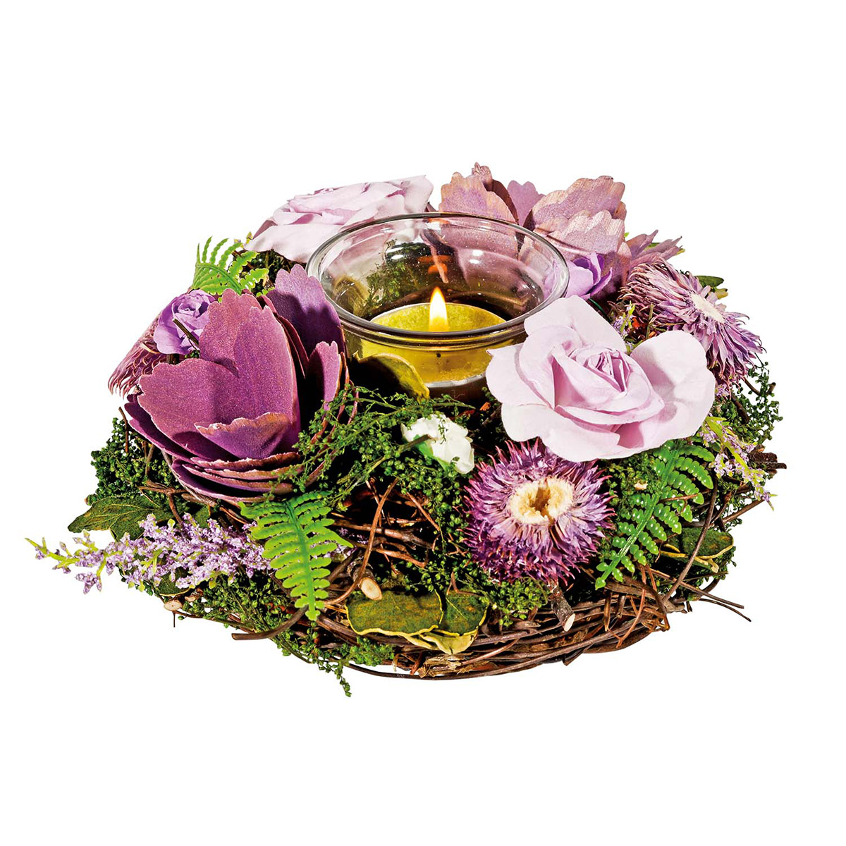 Teelichthalter »Blumenbouquet« von St. Benno Verlag