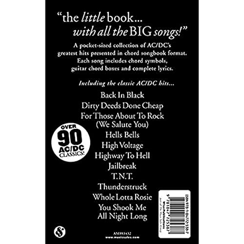 The Little Black Songbook: AC/DC: Complete Lyrics & Chords to Over 90 Classics