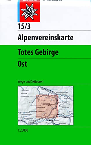 Totes Gebirge, Ost: Topographische Karte 1:25.000 mit Wegmarkierungen und Skirouten: Wege und Skitouren (Alpenvereinskarten) von Deutscher Alpenverein
