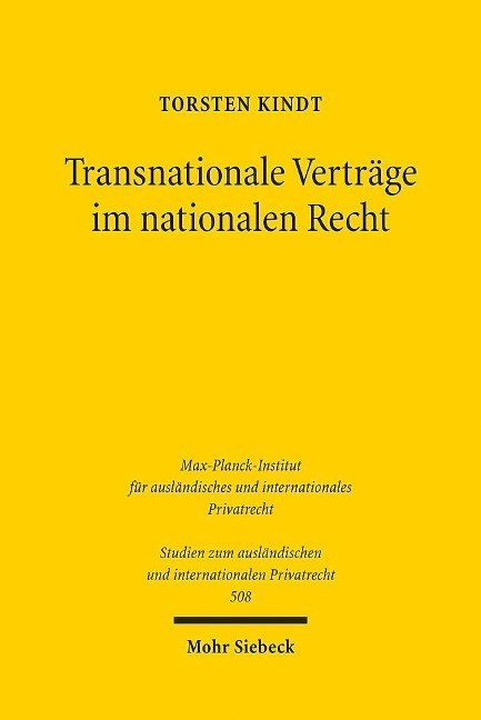 Transnationale Verträge im nationalen Recht