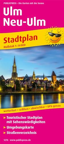 Ulm / Neu-Ulm: Touristischer Stadtplan mit Sehenswürdigkeiten und Straßenverzeichnis. 1:14000 (Stadtplan: SP) von FREYTAG-BERNDT UND ARTARIA