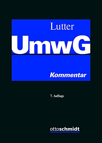 UmwG: Kommentar von Verlag Dr. Otto Schmidt