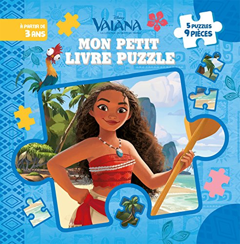 VAIANA - Mon Petit Livre Puzzle - 5 puzzles 9 pièces - Disney Princesses von DISNEY HACHETTE