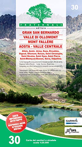 Valle del Gran San Bernando (wandelkaart, Band 30) von Fraternali Editore