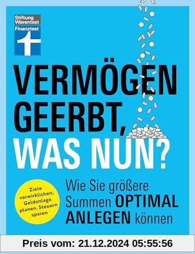 Vermögen geerbt, was nun? - Finanzplaner zum Vermögensaufbau - Ihr Ratgeber für die Kapitalanlage von Erbe und Nachlass: Wie Sie größere Summen optimal anlegen können