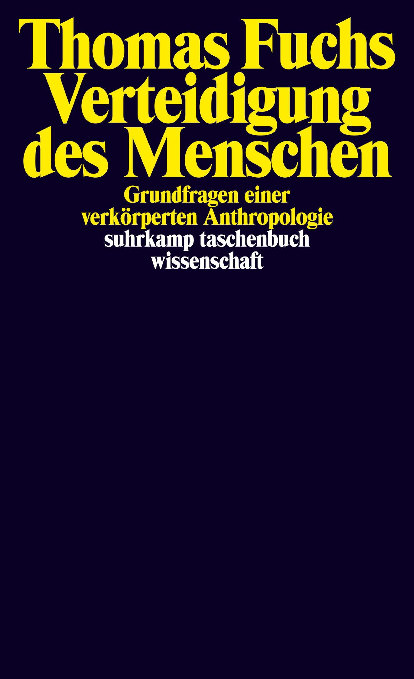 Verteidigung des Menschen von Suhrkamp Verlag