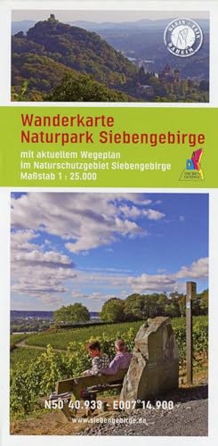 Wanderkarte Naturpark Siebengebirge: Mit aktuellen Wegeplan im Naturschutzgebiet Siebengebirge. Maßstab 1:25.000 von Verlag grnes Herz