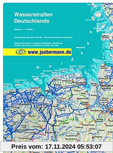 Wasserstraßen Deutschlands: Übersichtskarte