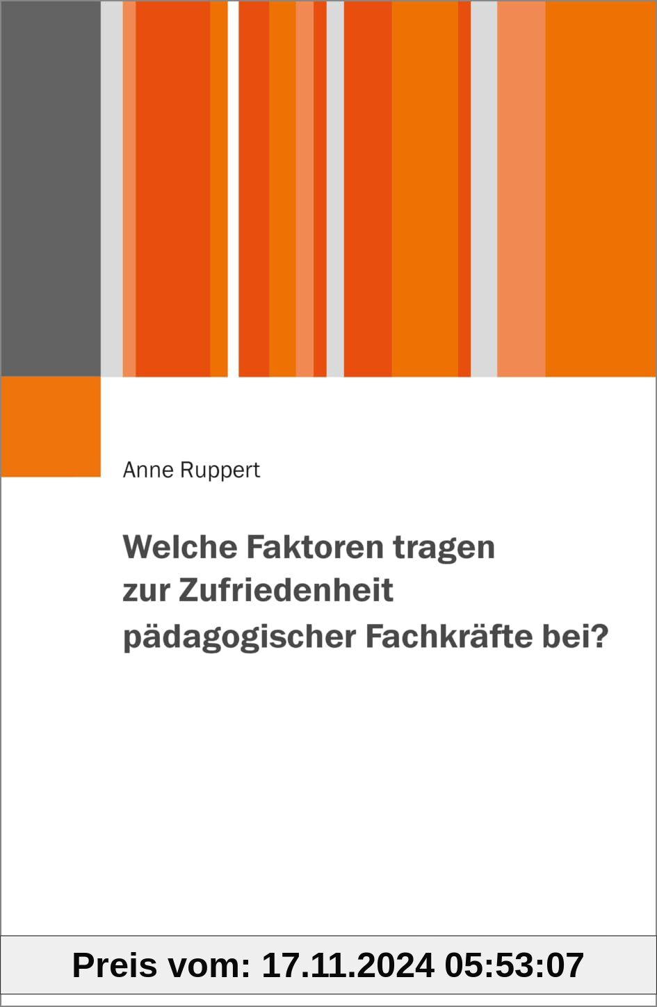 Welche Faktoren tragen zur Zufriedenheit pädagogischer Fachkräfte bei?