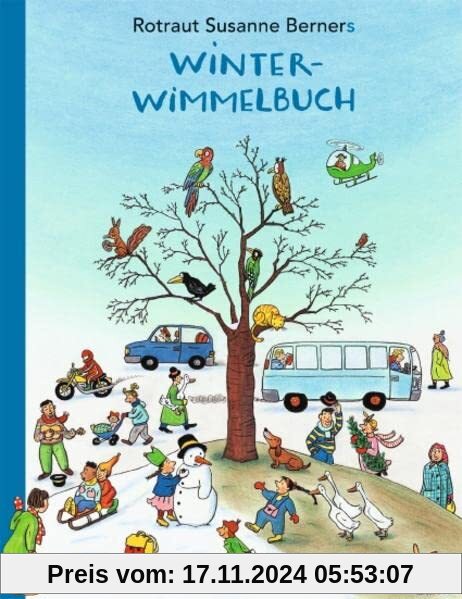 Winter-Wimmelbuch - Sonderausgabe: Pappausgabe mit echter Buchdecke