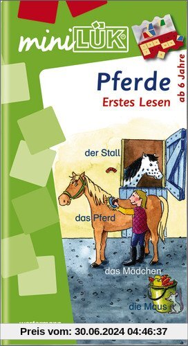 miniLÜK: Pferde Erstes Lesen: Elementares Lernen für Kinder ab 6 Jahren