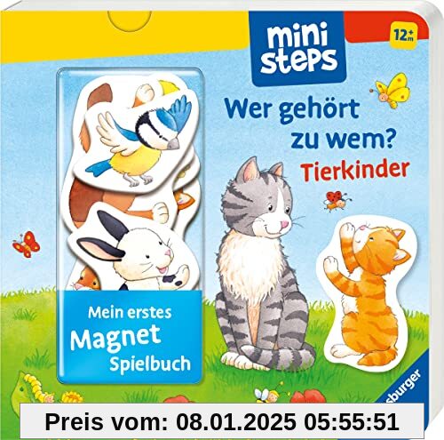 ministeps: Mein erstes Magnetbuch: Wer gehört zu wem? Tierkinder (ministeps Bücher)