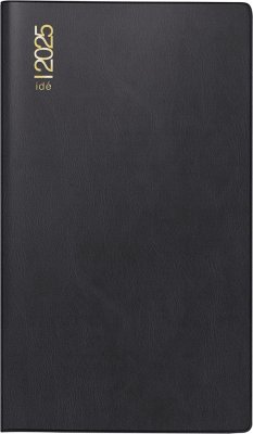 rido/idé 7012112905 Taschenkalender Modell TM 15 (2025)  1 Seite = 1 Woche  A6  112 Seiten  Kunststoff-Einband  schwarz von Baier & Schneider